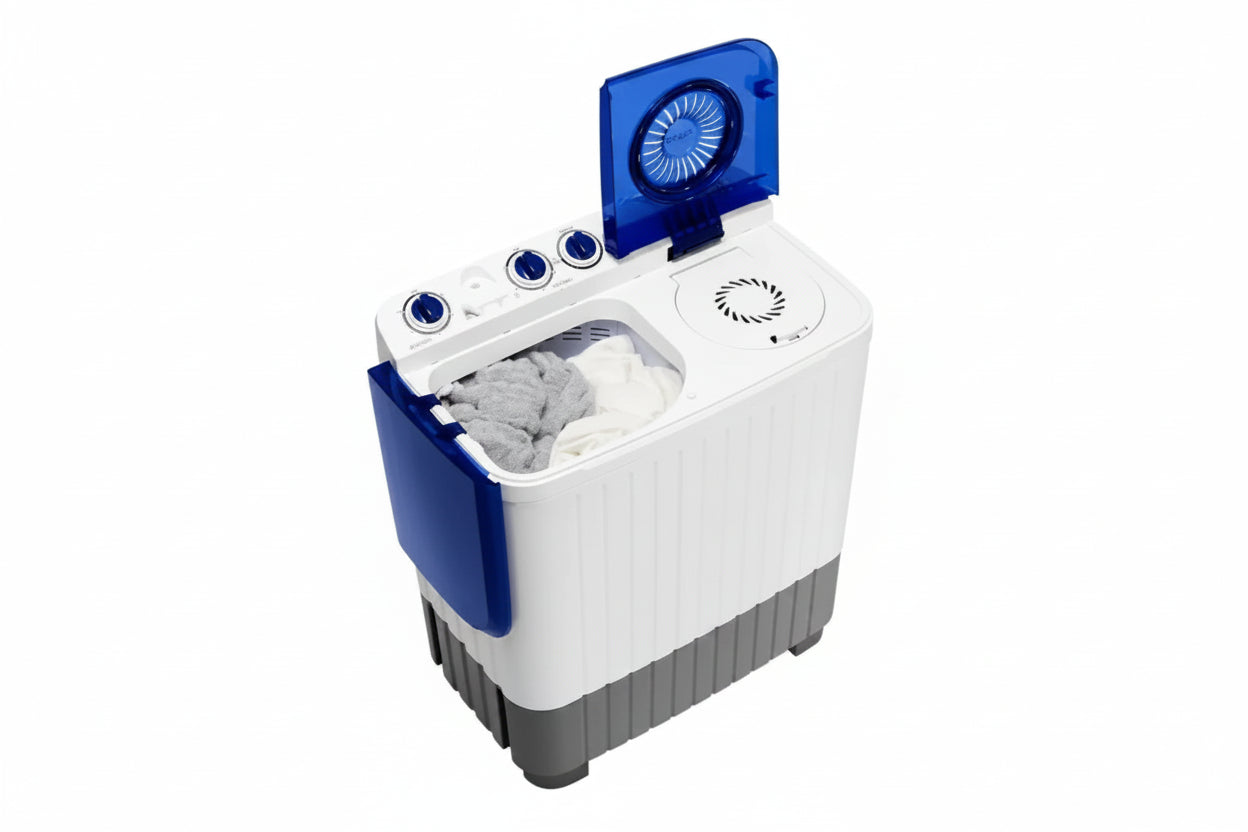 Syinix Sy-Swmtt07 Twin Tub Washing Machine 7Kg