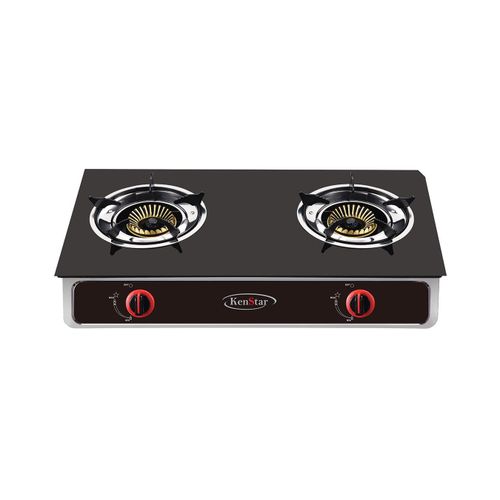 Kenstar - Table Top Gas Cooker Ks-Ttc210Bgi 2 Burner, Black Glas