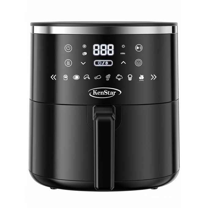 Kenstar 5.7L Air Fryer, 1750W, Durable Knobs,