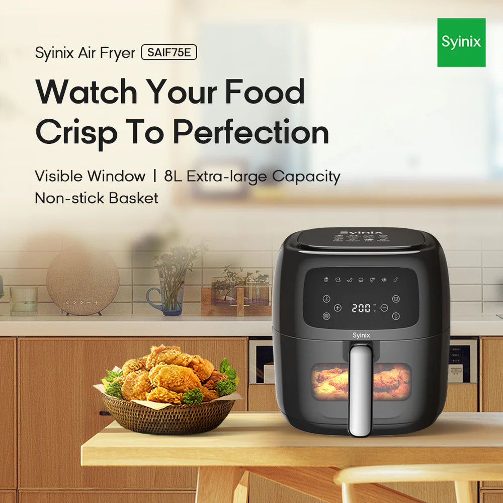 Syinix Saif75E1 Airfryer 8L Digital