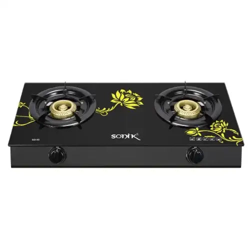 Sonik Sgs-305 Tatble Top Glass 2 Burner