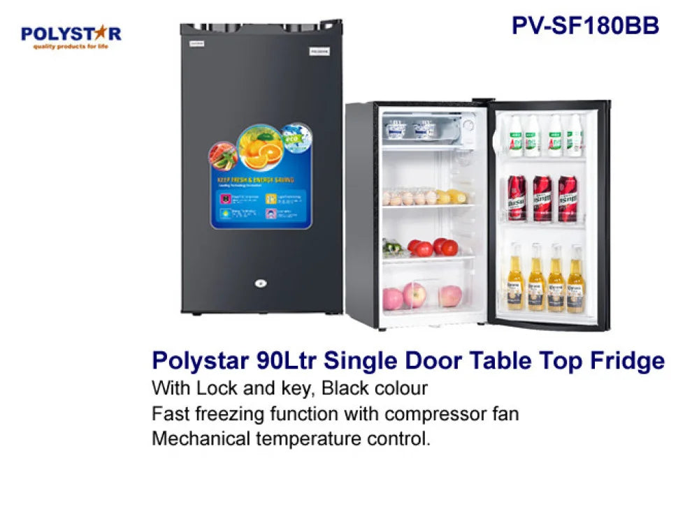 Polystar Fridge Pv-Sf180Bb