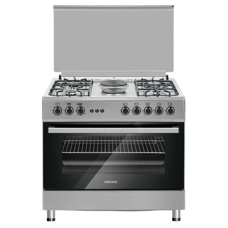 Bruhm-Gas Cooker Bgc-9642Ib 9060 Standing Gas Cooker 4 Burners