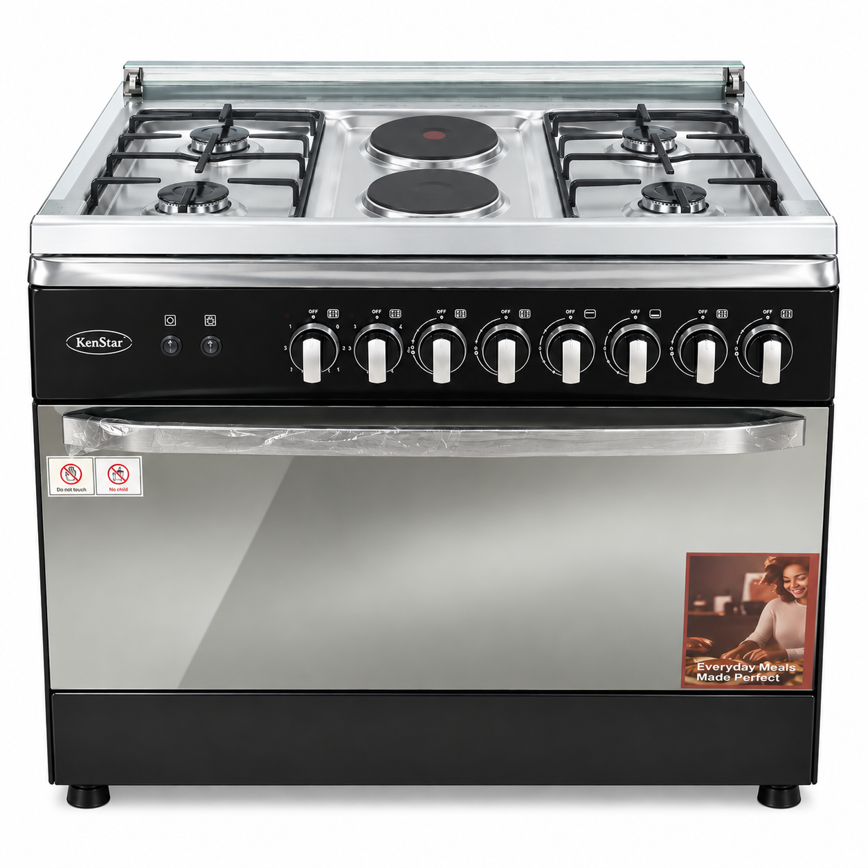 Kenstar Ks-Gcx6090-42S Gas Work Top + 2 Electric Gas Cooker
