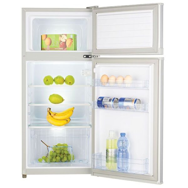 Haier Thermocool Hrf-95Bex Refrigerator Top Mount 2Door Dcool R6 Silver