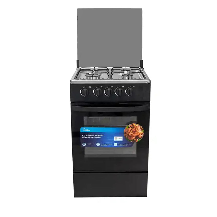 Midea 50X55 Standing Gas Cooker 4G057-B 4G Black