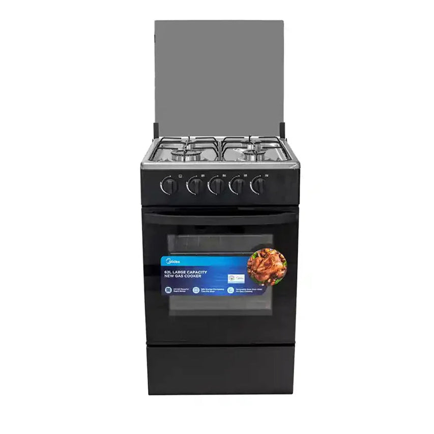 Midea 50X55 Standing Gas Cooker 3G007-B 3G+1E Black