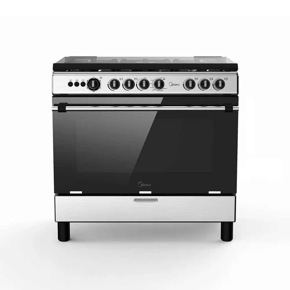 Midea 90X60 Standing Gas Cooker 5G028-I 5G Stainless Stell