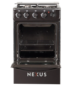 Nexus Nx-5055B(3+1) Gas Cooker Black-Le