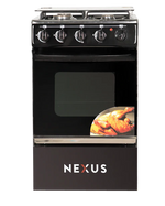 Nexus Nx-5055B(3+1) Gas Cooker Black-Le