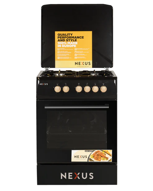 Nexus Nx-6003 (4+0) Bs Turkey Gas Cooker-Black