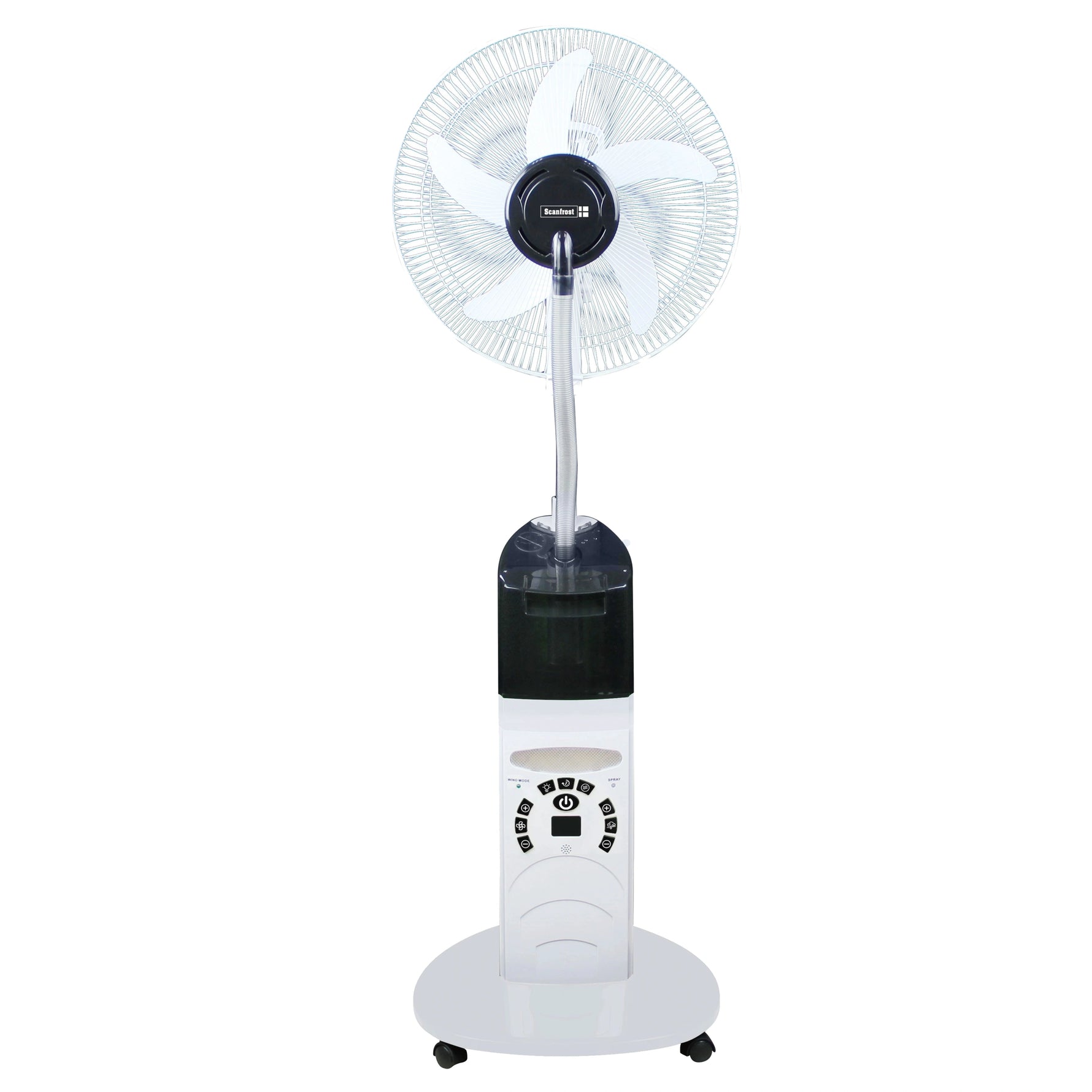 Scanfrost Sfrf161K Mist Rechargeable Fan With Remote