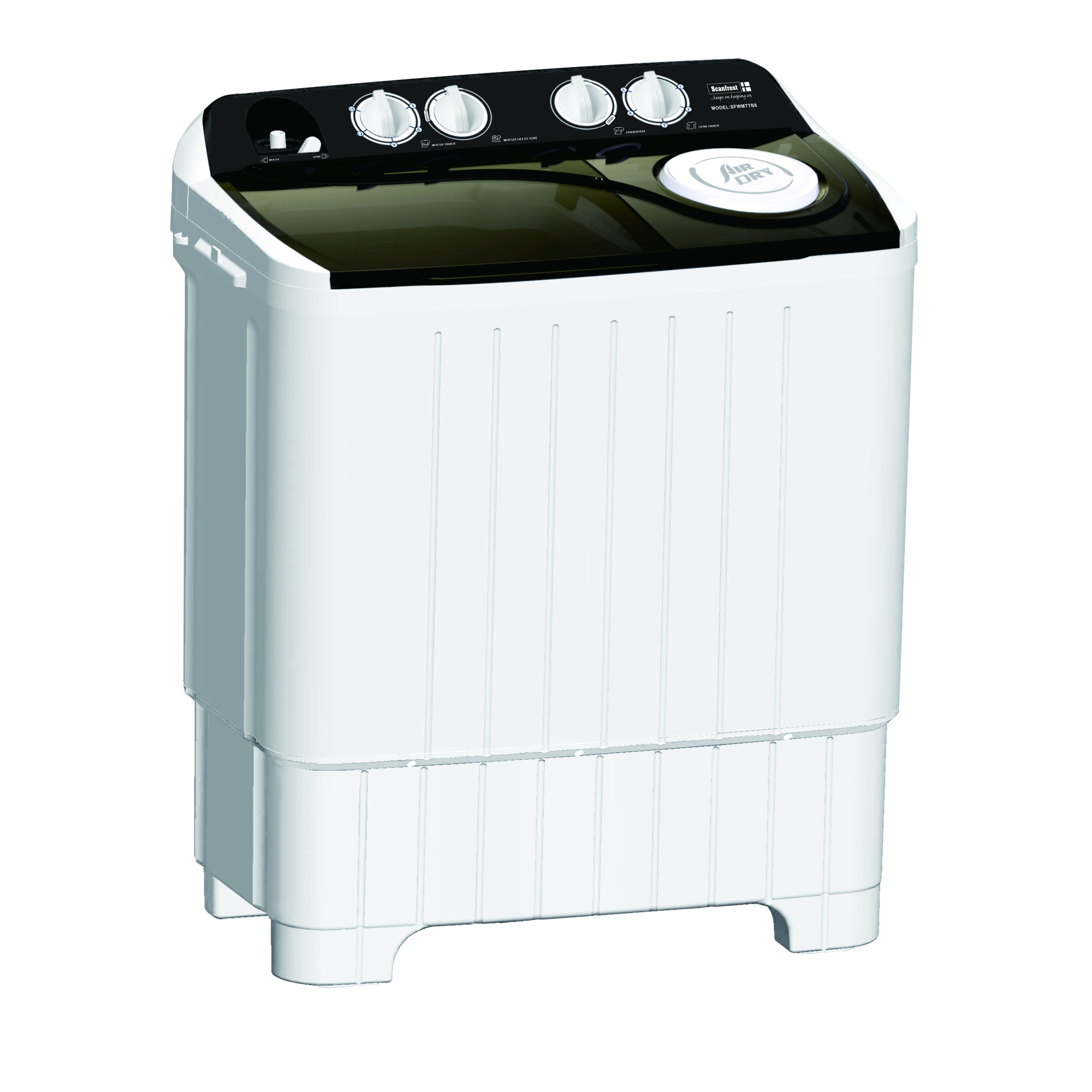 SCANFROST SFSATTB8- SFWMTTB- 8 TWIN TUB WASHING MACHINE