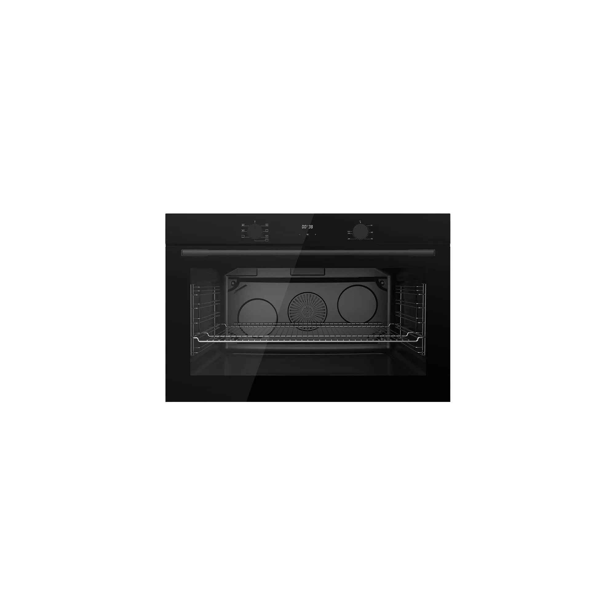 Maxi Electric Built-in Oven 90CM (QX97BLD) Black Glass
