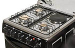 Nexus Nx-5055B(3+1) Gas Cooker Black-Le