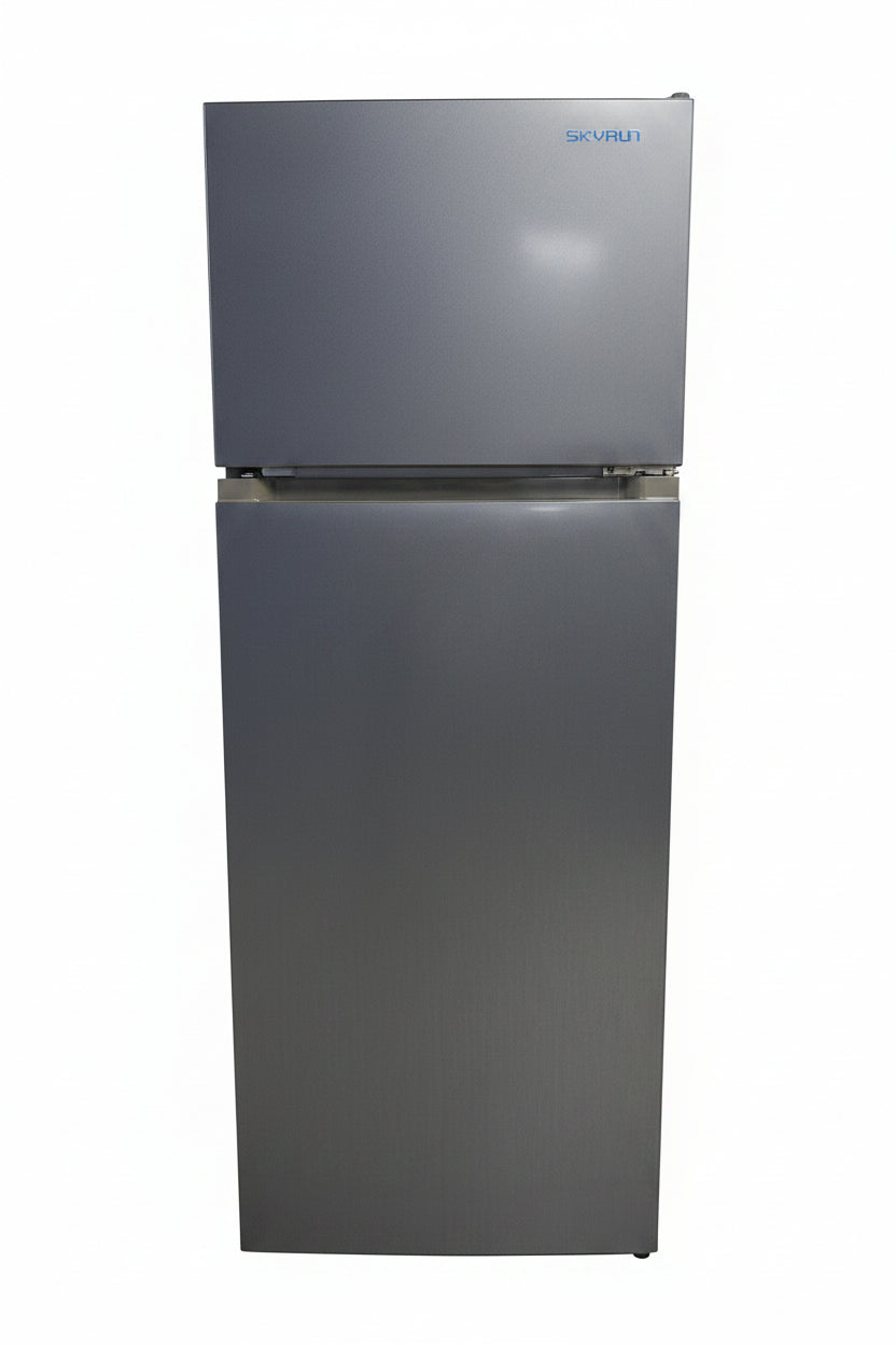 Skyrun Bcd-200K Double Door Refrigerator 200Lts R600A Silver