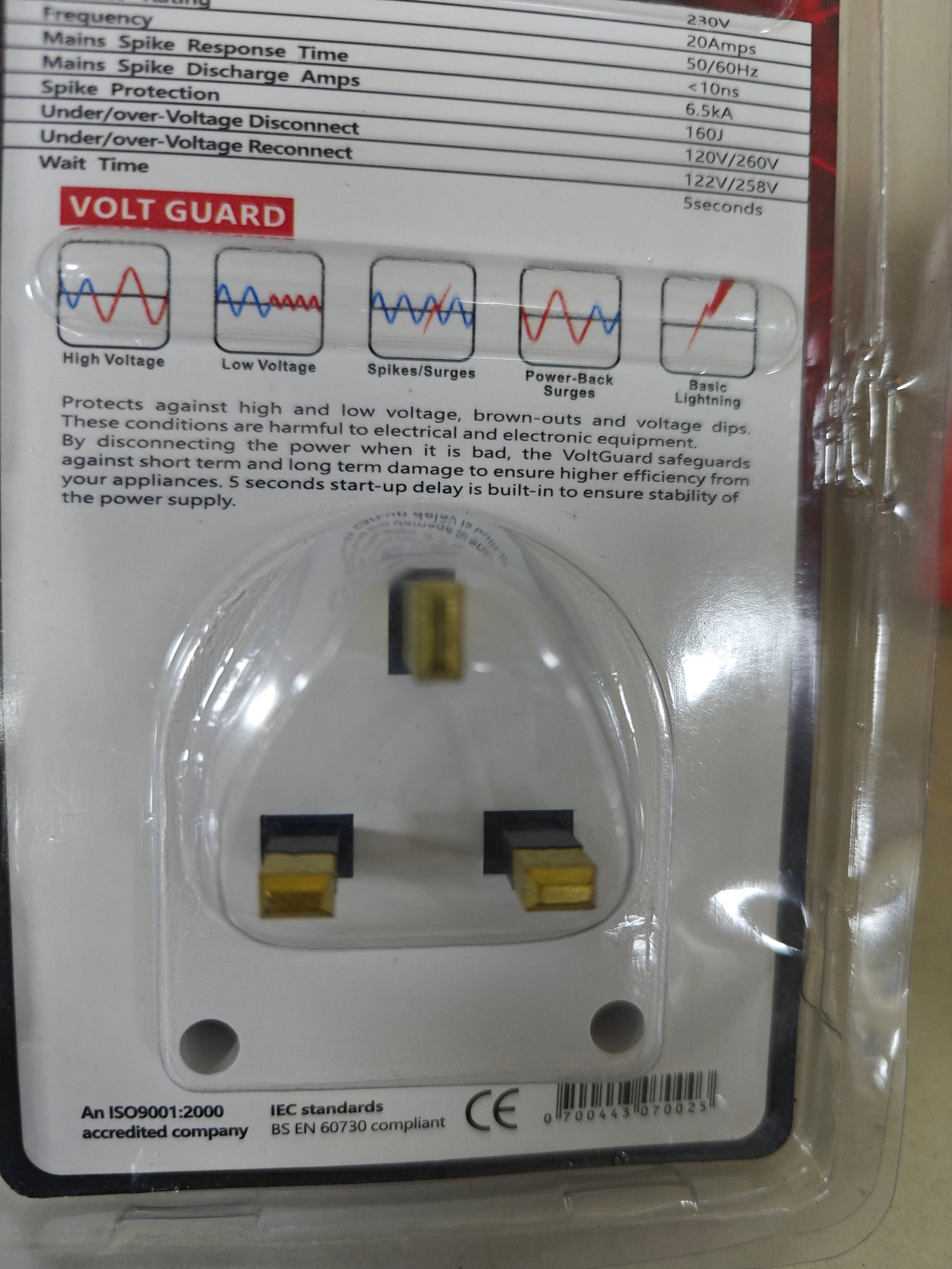 Pure Uk England Volt Guard Avs Digital 20 Amps 606
