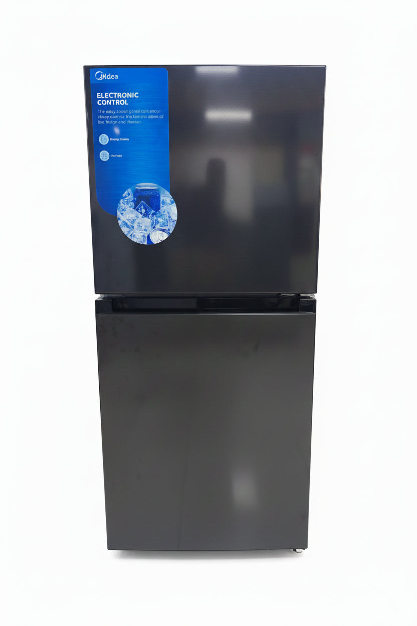 Midea Refrigerator Mdrt268Mtv28 Double Door Frost Free 190L Jazz Black Apmdrff007