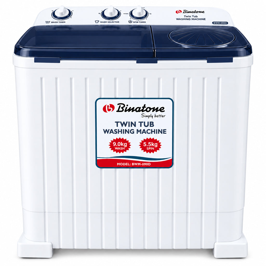 BINATONE SEMI AUTOMATIC WM 9KG -BWM-090D