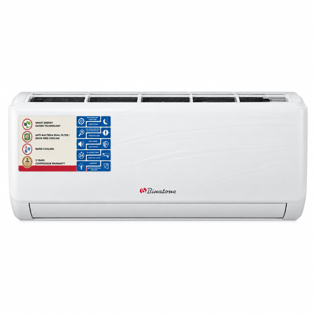 BINATONE ACSTA-091.0 HP (9000 BTU) SPLIT AC WITH KIT