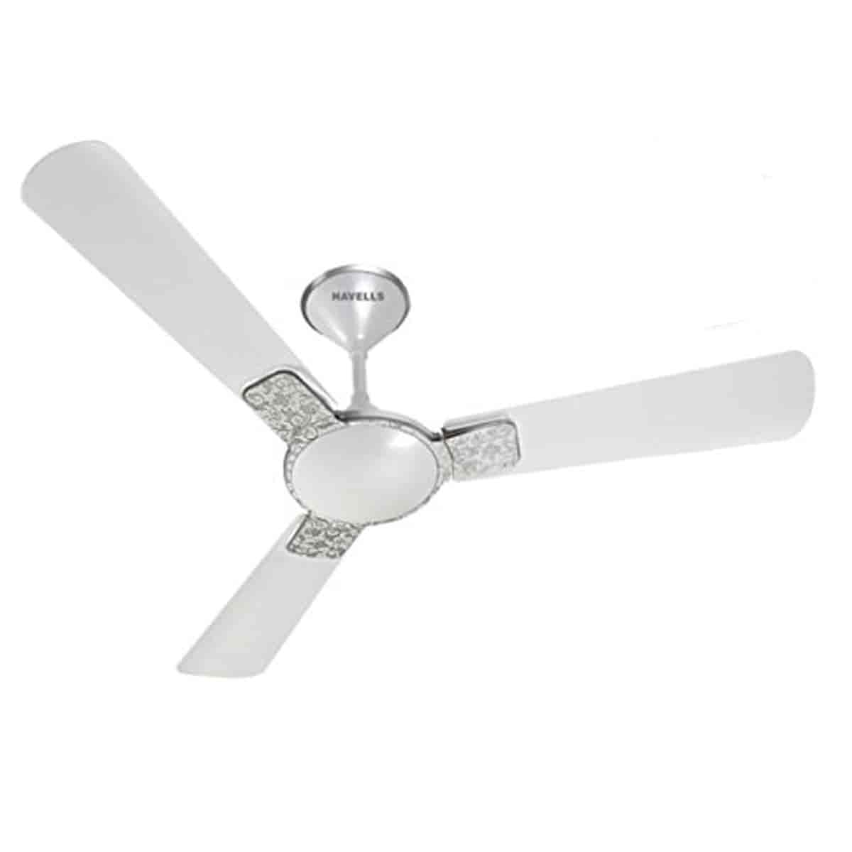 Havells Entiser Art Metalic Black Chrome- White- Afreen Beige Fan